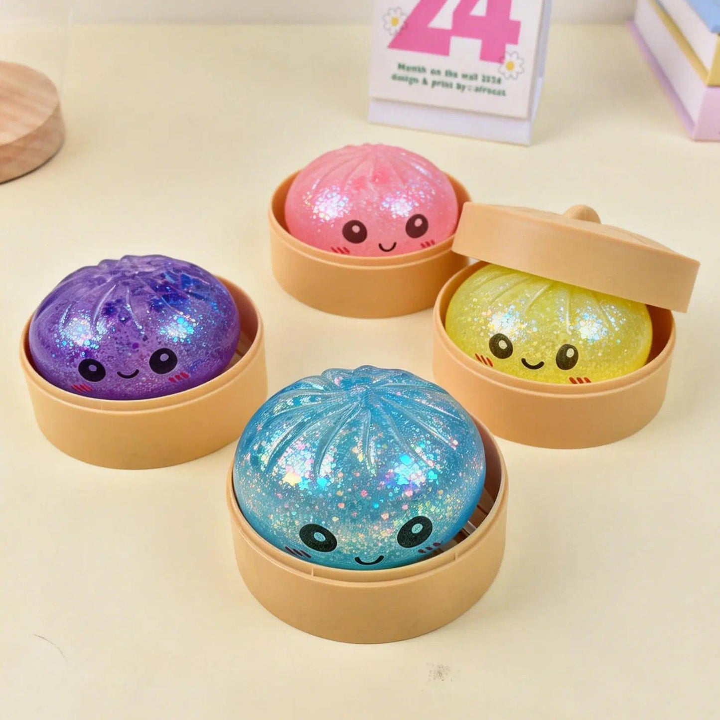 Big Dumpling Squishy Blind Box Glitter