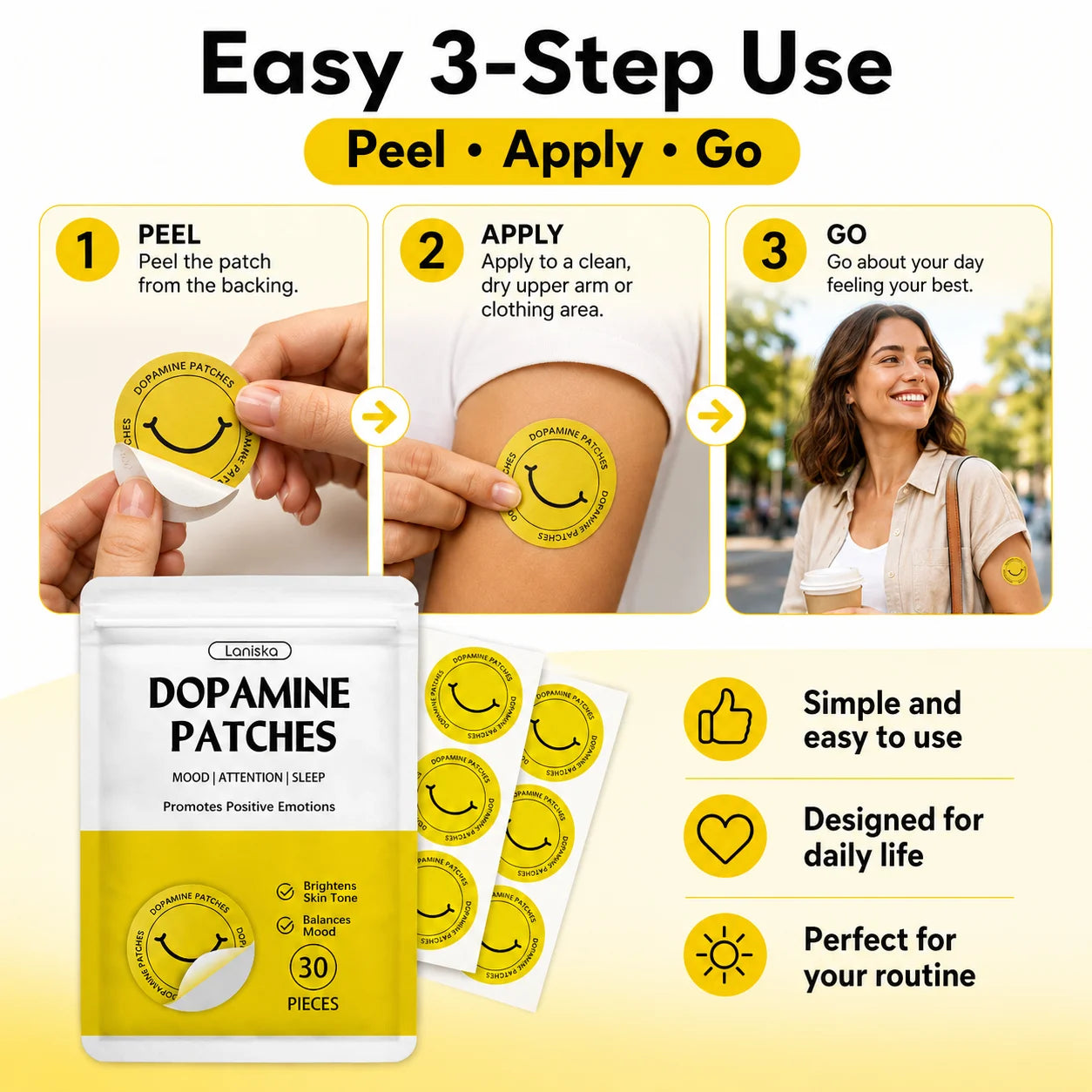 Natural Plant Extract Body Care Patches Moisturizing Firming Relaxing Beauty Stickers for Daily Home Skincare