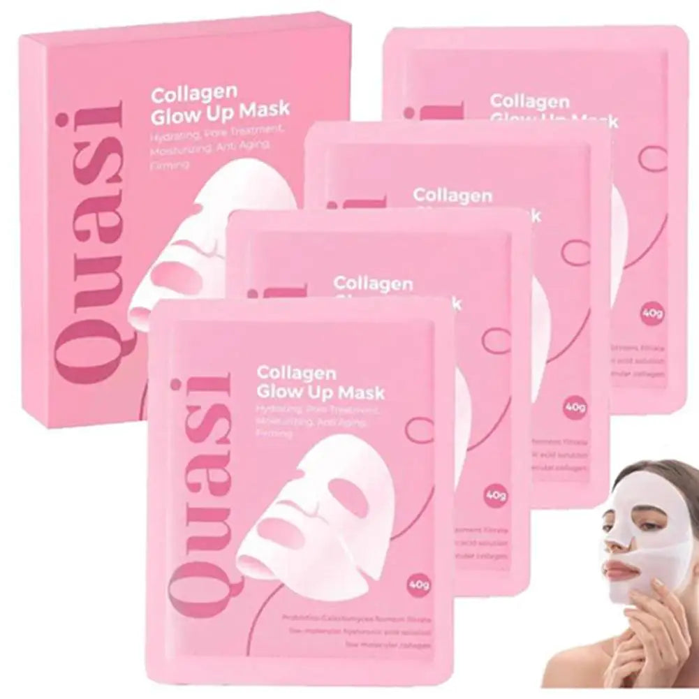 Quasi-biological Collagen Anti Wrinkle Overnight Hydrogel Mask Pore Minimizing Elasticity Improvement Deep Hydration Korean Mask