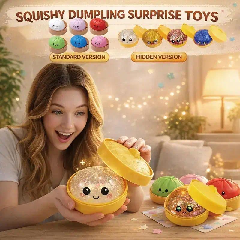 Big Dumpling Squishy Blind Box Glitter